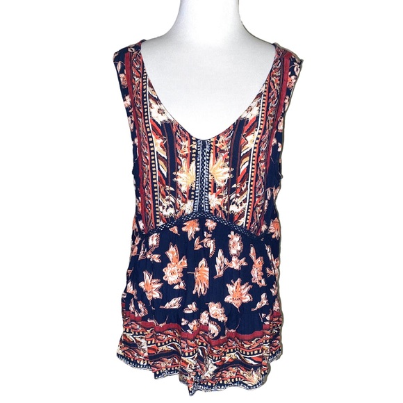 Angie Tops - Angie bohemian style sleeveless shirt, size medium